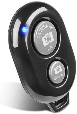 BUFONA Bluetooth Remote Controller Shutter Button For Selfie Click For Ios, Android  Camera Remote Control(Black)