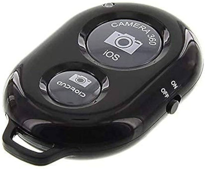 BUFONA Wireless Bluetooth Remote Controller Shutter Button for Selfie Photos & Videos  Camera Remote Control(Black)