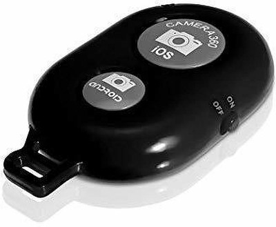 KMJSA Bluetooth Remote Controller Shutter Button for Selfie Stick Widely  Camera Remote Control(Black)