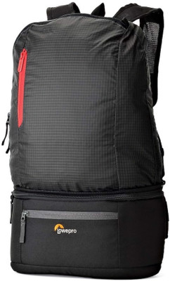 Lowepro Passport Duo Camera Backpack for Mirrorless Camera or Compact DSLR with 2-3 Lenses and expands from Waist Bag  Camera Bag(Black)