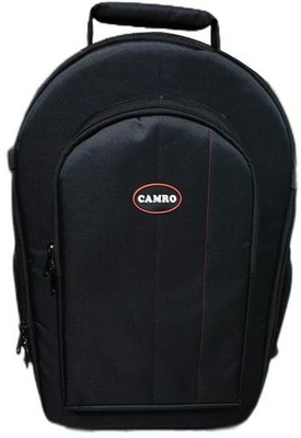 Camro CB16 WATERPROOF CAMERA BAG WITH RAIN COVER AND ADJUSTABLE COMPARTMENTS AVAILABLE.  Camera Bag(Black)