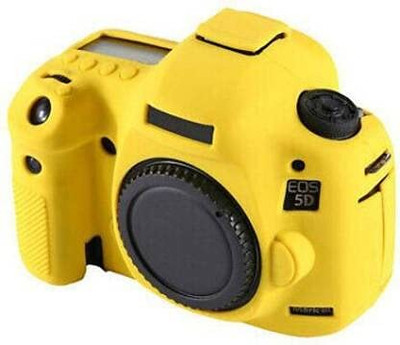 Camaura Silicon Protective Body Rubber Camera case Cover for Canon 5D Mark IV  Camera Bag(Yellow)