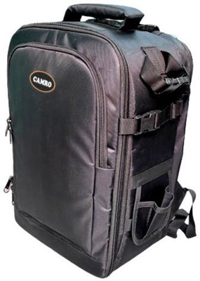 Camro CB30 DSLR Camera Waterproof Backpack With Rain Cover & Laptop Compartment  Camera Bag(Black)