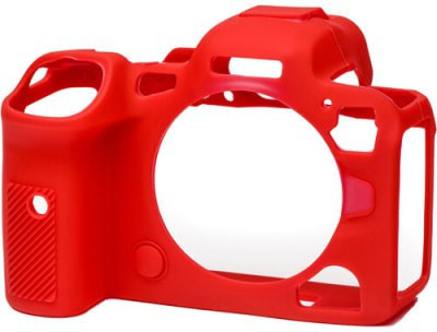Lamkoti R6 Camera silicon protective rubber body cover for Canon R6 camera  Camera Bag(Red)