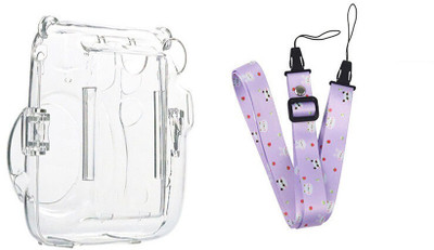 Stela Instax mini 11 camera crystal Transparent case bag purple Strap  Camera Bag(Purple, Transparent)