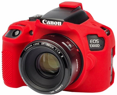 digiclicks Silicon Cover For Canon EOS 1300D Camera Bag (Red)  Camera Bag(Red)