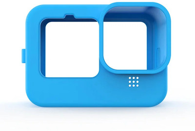 Breuk Soft & Flexible Silicone Case Cover for GoPro Hero 12 / Hero 11 / Hero 10 / Hero 9  Camera Bag(Blue)