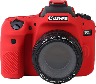 DIGICLAMBO 90D Camera silicon cover only cover  Camera Bag(Red)