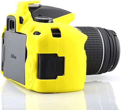 Camaura Silicone Protection Cover Case for N-ikon D5300  Camera Bag(Yellow)