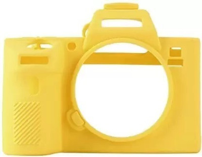 Digicom camera cover A7MIII silicone protective body camera cover Compatible With sony  Camera Bag(Yellow)