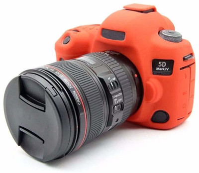 Camaura Silicone Cover Protective Camera Cover for Canon 5D Mark IV Camera Case-Red  Camera Bag(Red)