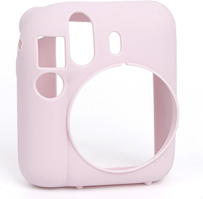 Zikkon Instax Mini 12 Pink Silicone Protective Camera Case  Camera Bag(Blossom Pink)