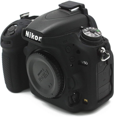 Camaura Silicon Cover Protective Camera case Cover Compatible for Nikon D750  Camera Bag(Black)