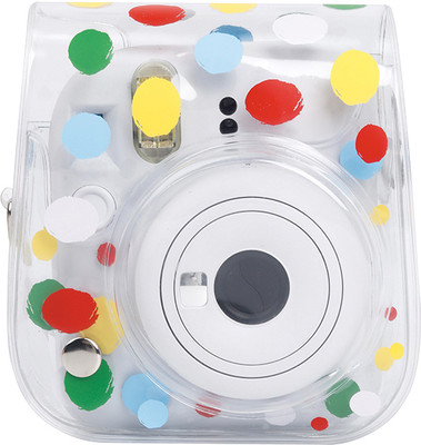 Zikkon Instax Mini 12 Colorful Dots Transparent Carrying  Camera Bag(Colorful dots)