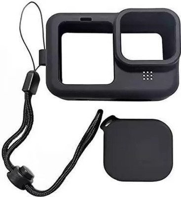 DIGICLAMBO hero 9/10 camera silicone body protective case rubber cover for Gopro hero 9/10  Camera Bag(Black)