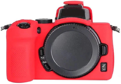 DIGICLAMBO Z50 Camera silicone protective body cover for Nikon Z50  Camera Bag(Red)