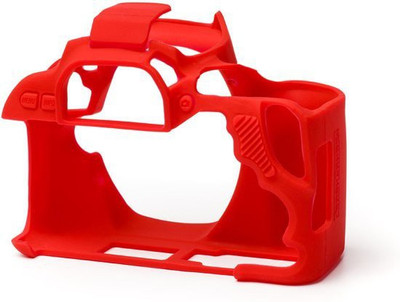 Digicom EasyCover Roy Silicone Protective Camera Case Cover for Canon 200D Yellow  Camera Bag(Red)