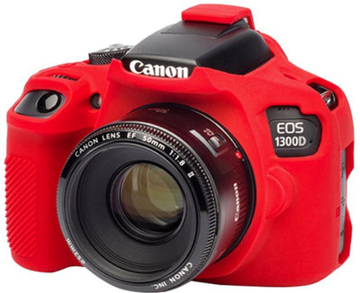 Digicom Silicon Cover For Canon EOS 1300D Camera Bag (Red)  Camera Bag(Red)