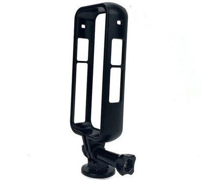 Breuk Plastic Protective Frame Border Case with Adapter Mount for Insta 360 One X3 Action Camera Accessories,  Camera Bag(Black)