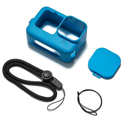 DIGICLIMBER Gopro hero 10/9 Silicon cover (Blue) With lens cap  Camera Bag(Blue)