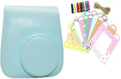 Stela Instax Mini 12 blue Protective Camera Case with bunting  Camera Bag(Blue)