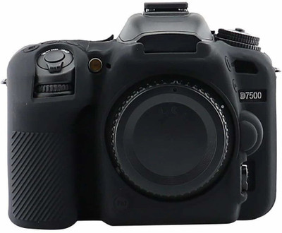 Camaura Silicone Cover Protective Camera Case Cover for D7500 Camera Case- Black  Camera Bag(Black)