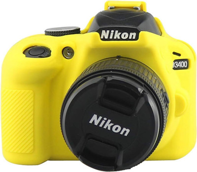 DIGICLAMBO D3300/3400 Camera Silicone Protective Camera Case Cover Compatible with  Camera Bag(Yellow)
