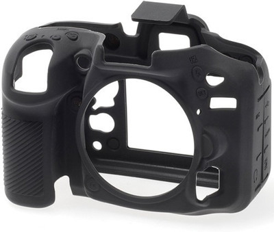easyCover Silicone Camera Case Protection Cover Skin Compatible for Nikon D7100 / D7200  Camera Bag(Black)