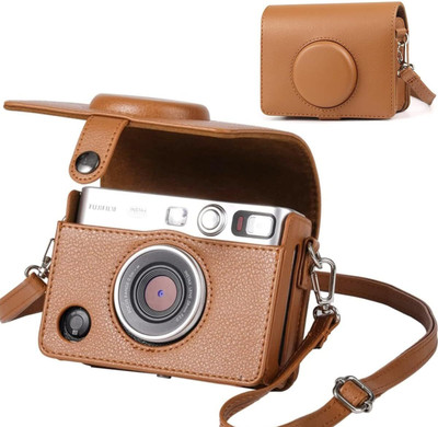 Verilux Protective PU Case for Fujifilm Mini EVO Instant Camera with Shoulder Belt  Camera Bag(Brown)