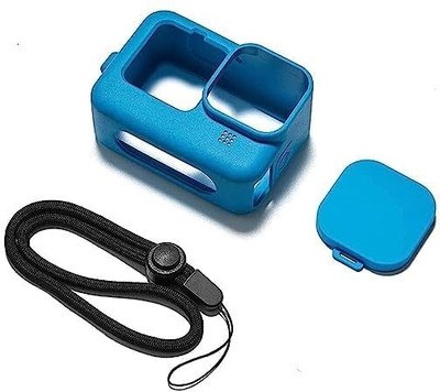 Power Smart Protective Silicone Sleeve Cases Compatible with GoPro Hero 9 / 10 / 11 / 12  Camera Bag(Blue)