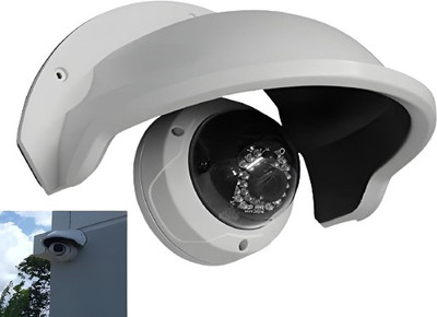 Breewell Universal CCTV Camera Cover Sun,Rain Protection Shade Camera Cover Shield for Outdoor Camera | 1Pcs  Camera Bag(White)