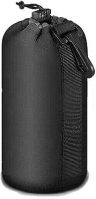 Stookin Large Size Protective Neoprene Lens Case Pouch Compatible with DSLR Camera Lens  Camera Bag(Black)