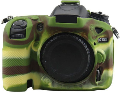Camstuffs camera cover D7100/7200 silicone protective camera body cover for nikon camera  Camera Bag(camo)
