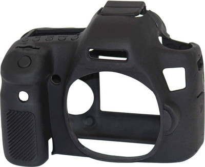 SUPERNIC Camera Silicone Protection Cover Case for Canon EOS 6D Mark  Camera Bag(Black)