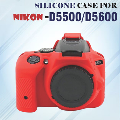 fotokina D5500/D5600 Camera Cover for providing a non-slip, durable shield protects against scratches, dust, and impacts.  Camera Bag(Red)