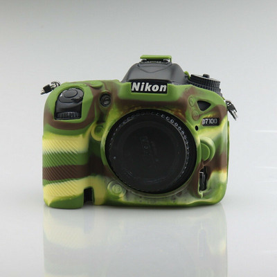 Picmaa D7500 Ni_kon silicone protective body camera cover for Ni_kon d7500  Camera Bag(Camouflage)
