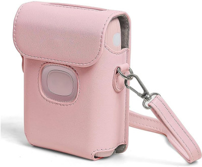 Stela Instax Mini Compatible Link 2 Photo Printer PU Leather Protective Cover  Camera Bag(Pink)