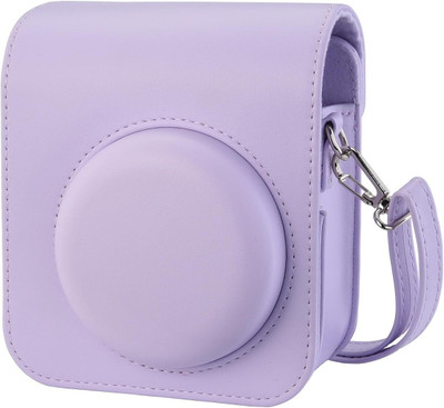 Stela Instax Mini 12 Protective Case PU Leather  Camera Bag(lilac purple)