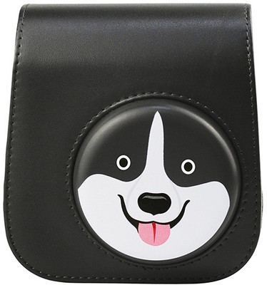 Zenko mini 11 Camera PU Leather Lovely Dog Black Case  Camera Bag(Black Husky)