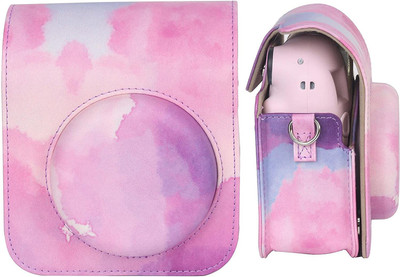Zenko Instax Mini 12 Pink Cloud Protective Camera Case PU Leather Carrying Bag case pouch  Camera Bag(Pink Cloud)