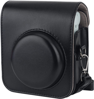 Zikkon Instax Mini 12 Black Protective Camera Case PU Leather Carrying  Camera Bag(Black)