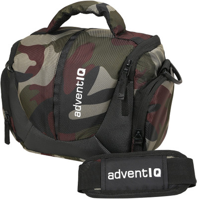 AdventIQ Compact Captura Pro DSLR/SLR Camera Bag-BNP 0297 (Camouflage Print-Blk Clr)  Camera Bag(Camouflage Print-Black)