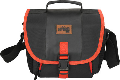 AdventIQ Compact Retrospective 311 DSLR/SLR Water Resistant Anti Shock Camera Shoulder Bag for Canon Nikon Sony and Mirrorless Cameras and Lenses  Camera Bag(Black-Red)