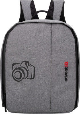 AdventIQ DSLR/SLR Camera Bag 2 /Water Resistant  Camera Bag(Melange Grey, Black Printed)