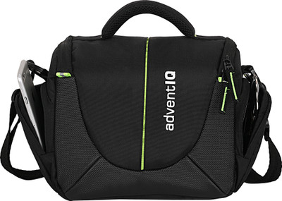 AdventIQ Compact Captura Pro DSLR/SLR Camera Bag  Camera Bag(Black-Green)