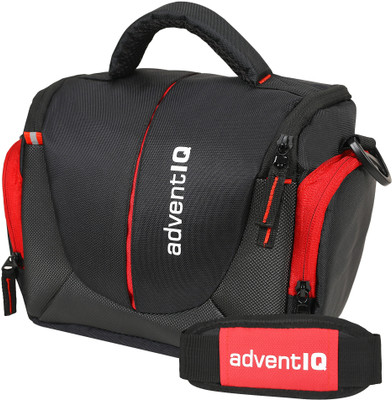 AdventIQ Compact Captura Pro DSLR/SLR Camera Bag-BNP 0297 (Black-Red Clr)  Camera Bag(Black-Red)