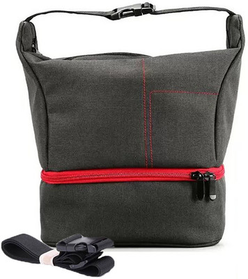 SIDRUM JNL-13 DSLR bag case with shoulder strap waterproof  Camera Bag(Black-Red)