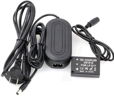 DIGICLIMBER LP-E17 Dummy Battery With AC adapter power cable for Canon  Camera Battery Charger(Black)