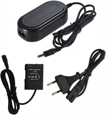 fotokina EN-EL14 Camera Adapter dummy Battery for Nikon Cameras Camera Battery Charger  Camera Battery Charger(Black)