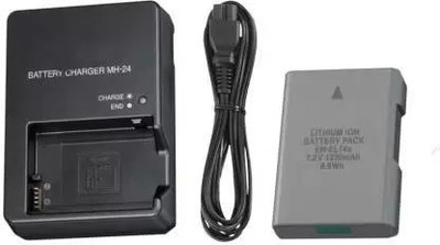 DIGICLAMBO EN-EL-14a battery With MH-24 Charger Combo Nikon  Camera Battery Charger(Black & Grey)